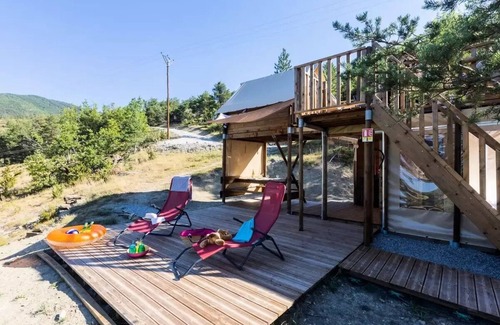Rosans Cabin | Unterkunft in der Höhe "Le Nid d'Aigle" 44m2 - Privater Zugang - 3 Schlafzimmer - Terrassen - LV - Plancha 6 persons