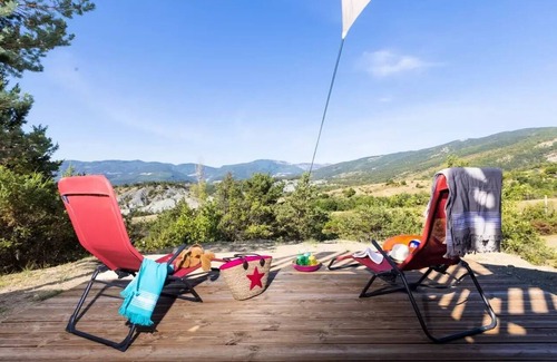 Rosans Cabin | Unterkunft in der Höhe "Le Nid d'Aigle" 44m2 - Privater Zugang - 3 Schlafzimmer - Terrassen - LV - Plancha 6 persons
