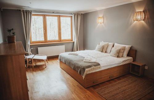 Anyksciai House | Delightful Upės Apartamentai with Terrace & Pool Access