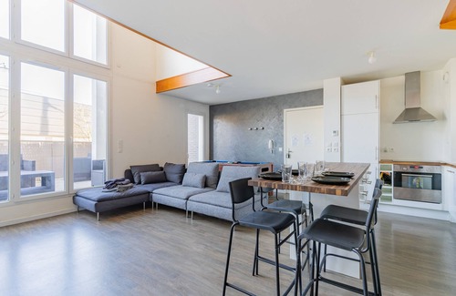 Corbeil-Essonnes Apartment | Urban Pool Duplex with Billiards and Private Terrace