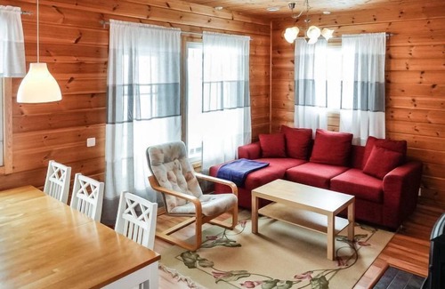 Inari House | Relax at Urupään Maja by Interhome with Spa & Lake View
