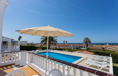 Sant Jaume Mediterrani Villa | Relax at Villa Sud: 3-Bedroom Getaway with Pool & Spa