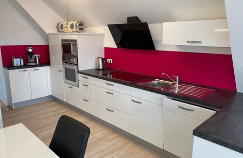 Bahnhof Reken Condo | Cozy Vacation Apartment "Olli Koch" with Spa & Kitchen