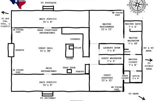Fredericksburg House | Vacation Cabin Rental with Hot Tub and Fire Pit in Fredericksburg, Texas