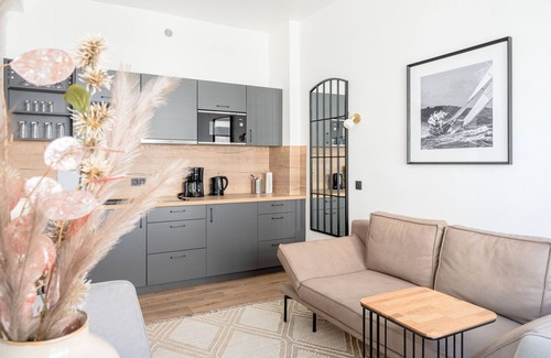 Warnemuende Apartment | Pet-Friendly Retreat on Historic Alter Strom with Ocean Views
