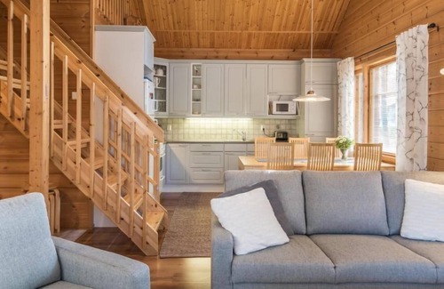 Akaslompolo House | Inviting Nahila by Interhome: Lake Views & Spa Access