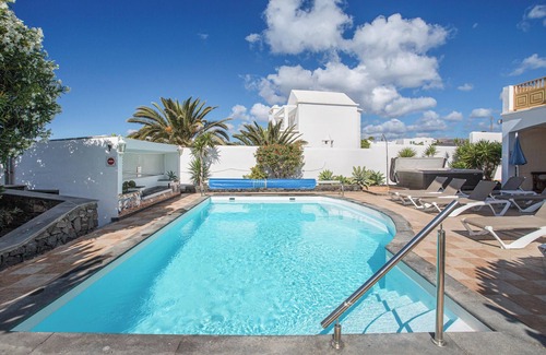 Puerto del Carmen Villa | Inviting Villa Lea with Sea View, Pool & Fast Wi-Fi