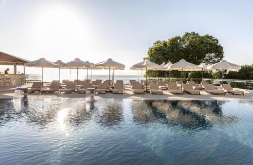 Agios Ioannis Peristeron Hotel | Elegant Valmar Corfu: Oceanfront Bliss with Pool & Hot Tub