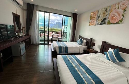 Vang Vieng Hotel | Discover Comfort at Vang Vieng Topview Hotel with Pool & Spa
