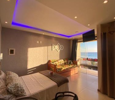 Praia Grande Apartment | Relaxing Varandas ao Mar Loft 302 with Oceanfront Pool