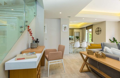 Rethymno Villa | Stylish Stay with Private Pool, Kids' Playground & Beach Access