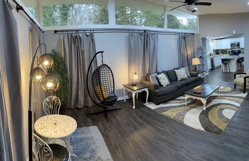 Clemson House | Inviting Stay with Vaulted Ceilings & Pet-Friendly Amenities