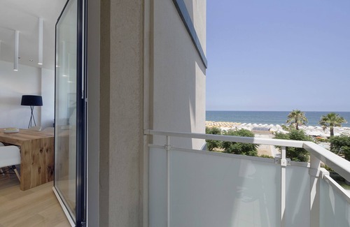 Riccione Apartment | Indulge in the Velvet Luxury Suite with Ocean View & Spa