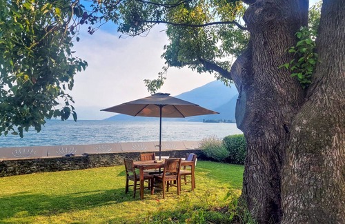 Domaso Apartment | Idyllic Vento Tivano Garden Flat with Lake and Ocean Views