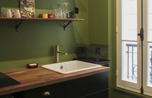 Jardin des plantes Apartment | Bright and Serene 35 m² Apartment with Kitchen Access