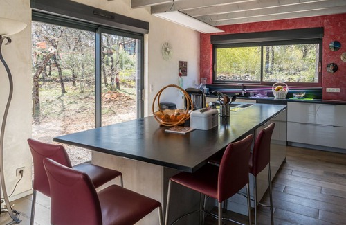 Neoules House | Very spacious wooden villa with private pool in the heart of green Provence