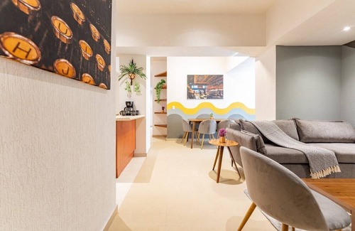 Anahuac Apartment | Modern Apt with Rooftop and Spa in Anáhuac