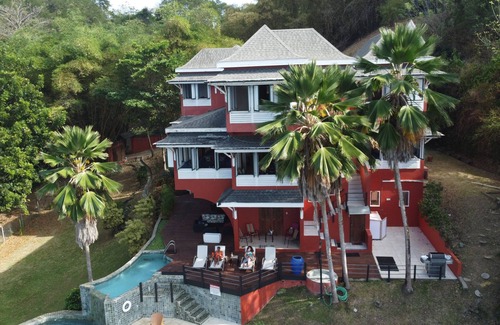 Plymouth Villa | Villa Soleil - Private Jetty with Caribbean Sea Views