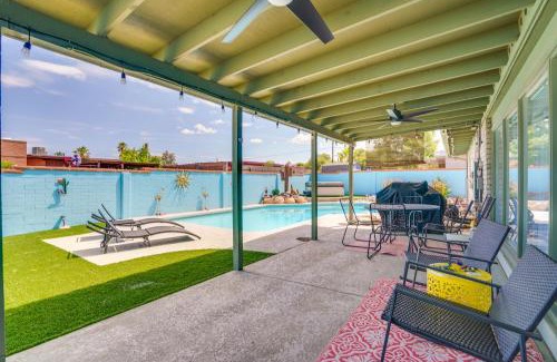 South Harrison House | Colorful Tucson Retreat with Pool and Hot Tub for Families