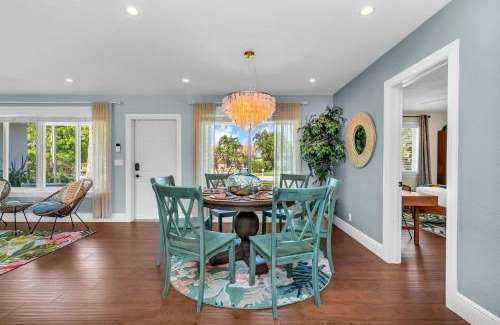 West Palm Beach Villa | Vibrant Oceanfront Pool Home with Kayak & Firepit Fun