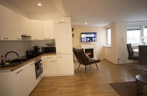 Favoriten Apartment | Bright Penthouse with Scenic Views over Vienna DG6