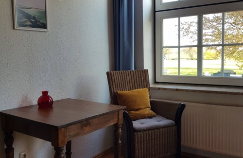 Fehmarn Apartment | View of the garden & fields, pets allowed