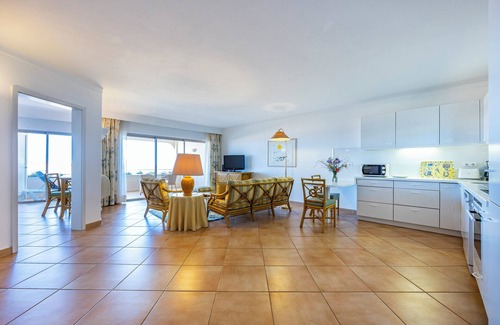 Meia Praia Apartment | Experience Vila Palmeira: Oceanfront Escape with Spa & Pool