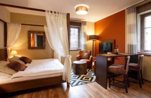 Luhacovice Apartment | Relax at Vila Terra: 4-Star Stay with Private Pool & Hot Tub