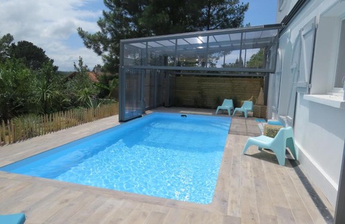 Anglet House | Elegant Villa with Pool, Golf Access & Ocean Views
