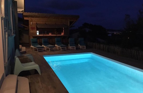 Anglet House | Elegant Villa with Pool, Golf Access & Ocean Views
