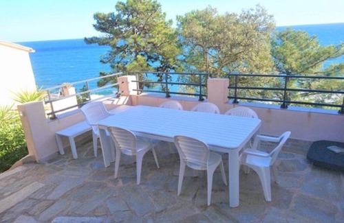 Tarcu Villa | Seafront Villa for 10, Steps from the Beach in Tarco