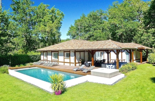 Moliets-et-Maa Villa | Villa Mâalohi: Heated Pool & Jacuzzi by the Ocean