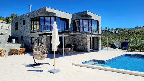 Thasos Villa | Oceanfront Villa A: Guest Rated 10/10 with Pool & Hot Tub