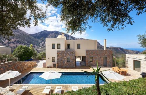 Vrachasi Villa | Eco-Friendly Villa Adagio with Private Heated Pool Awaits