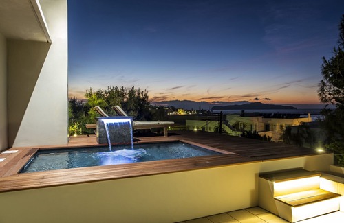 Agii Apostoli Villa | Experience Villa AERAS: Oceanfront Terrace Retreat