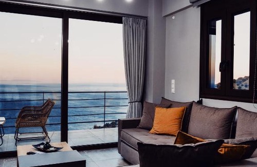 Agios Vasileios Villa | Villa Akrotiri Panorama: Ocean View with Pool & Pet Friendly