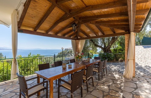 Barbati Villa | Villa Andonis Nissaki: Oceanfront Retreat with Private Pool