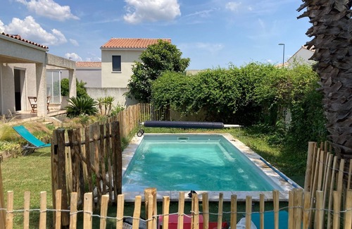 Valergues Villa | Relax at Villa with Heated Pool and Garden Oasis