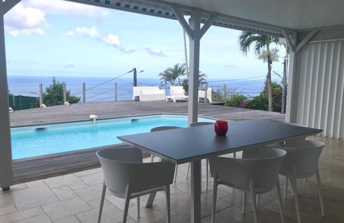 Schoelcher House | Beautiful Villa with Pool and Ocean View, Steps from the Beach