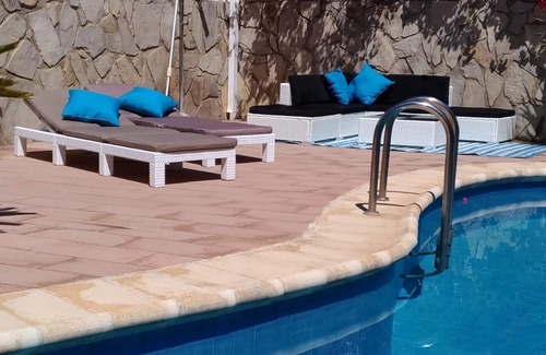 Peniscola Villa | Villa Azul: Private Pool Chalet with Oceanfront Bliss