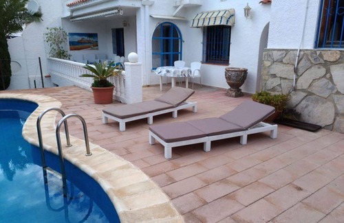 Peniscola Villa | Villa Azul: Private Pool Chalet with Oceanfront Bliss