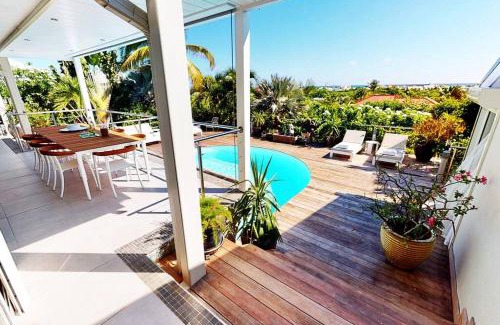 Orient Bay Villa | Villa Bel'Vue: Oceanfront Retreat 350m from the Beach