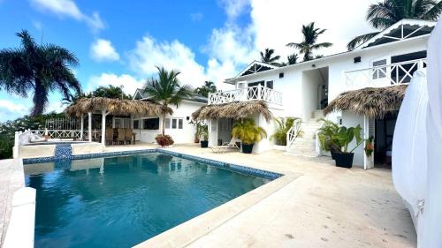 Las Terrenas House | Villa blanca chambre d'hôtes vue sur mer
