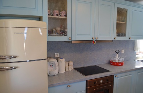 Halki Villa | Beachfront Villa Blu: Enjoy Breakfast with Ocean Views