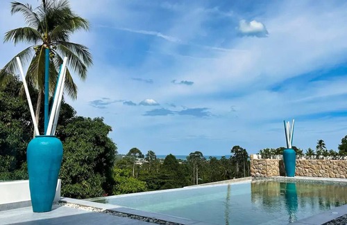 Lamai City Center Villa | Villa Camille: Spectacular Sea View with 4 Bedrooms