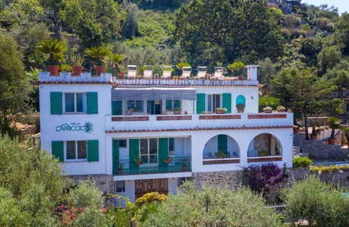 Massa Lubrense Villa | Villa Capriccio: Oceanfront Retreat with Pool & Top Ratings