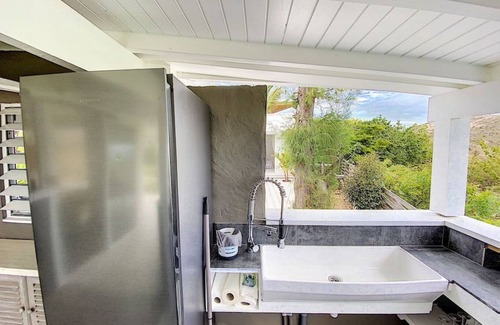 Oyster Pond Villa | Villa Cazou: Sea View Oasis with Private Pool & WiFi