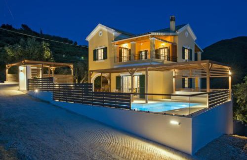 Peroulion Villa | Villa Corfu Melody: Oceanfront Oasis with Pool & High Ratings