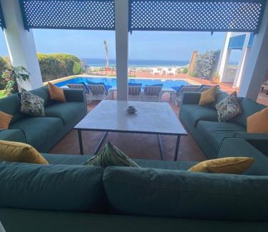 Jbila Villa | Villa Dar Jbila Tanger: Oceanfront Retreat with Pool & Pets