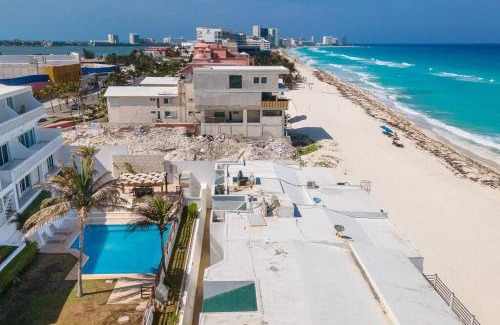 Zona Hotelera Apartment | Villa de Lujo 2BR Vista Mar Playa Privada